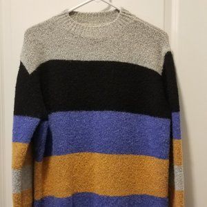 LIKE NEW Oversized Women's S VICI Main Strip Color-block Sweater!
